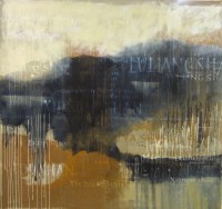 North China Peaks, Oil & Plaka on Canvas 2010 - Susie Leiper